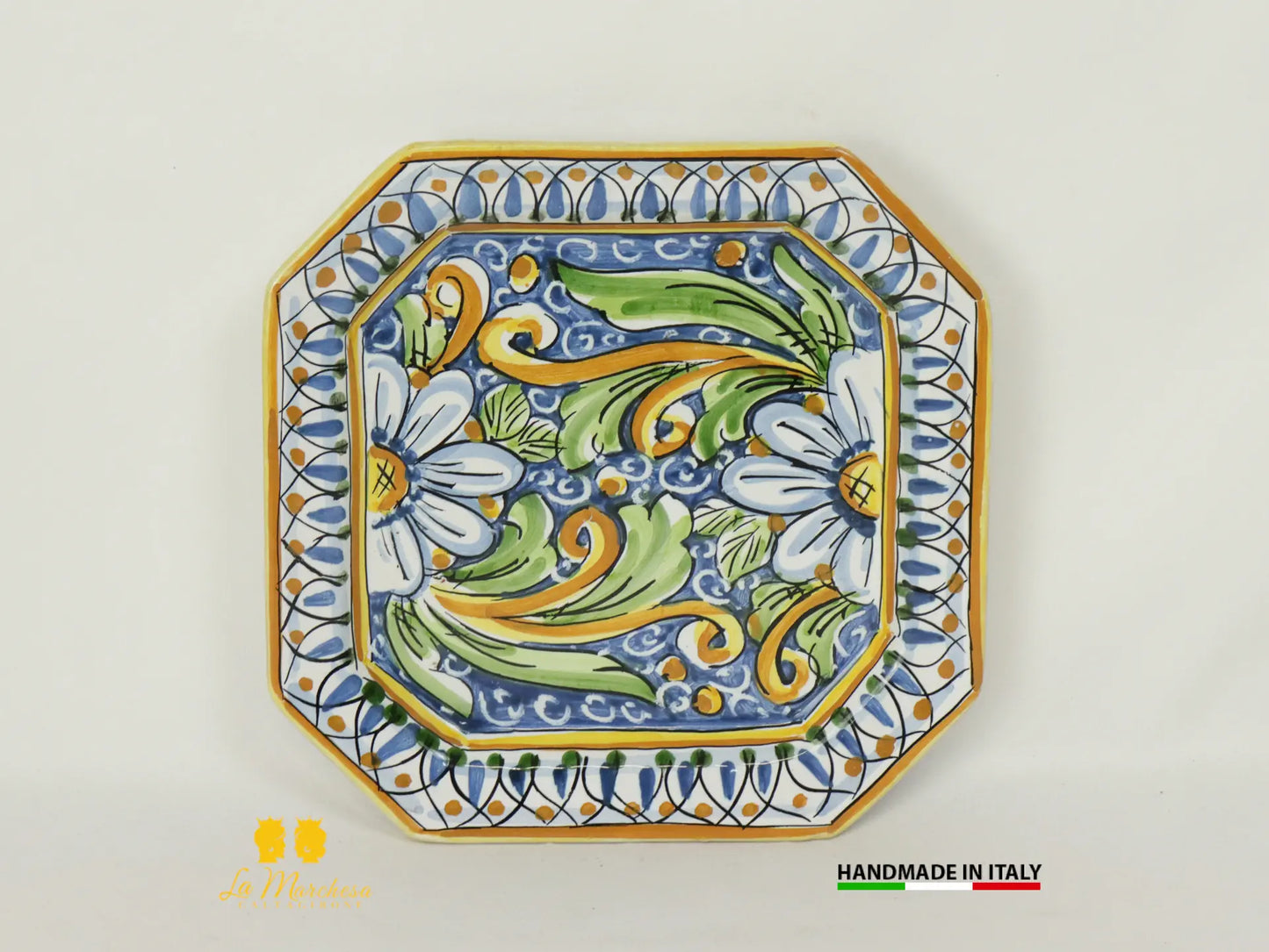 Piatto Ottagonale  in Ceramica di Caltagirone - Vari Modelli
