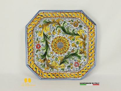 Piatto Ottagonale  in Ceramica di Caltagirone - Vari Modelli
