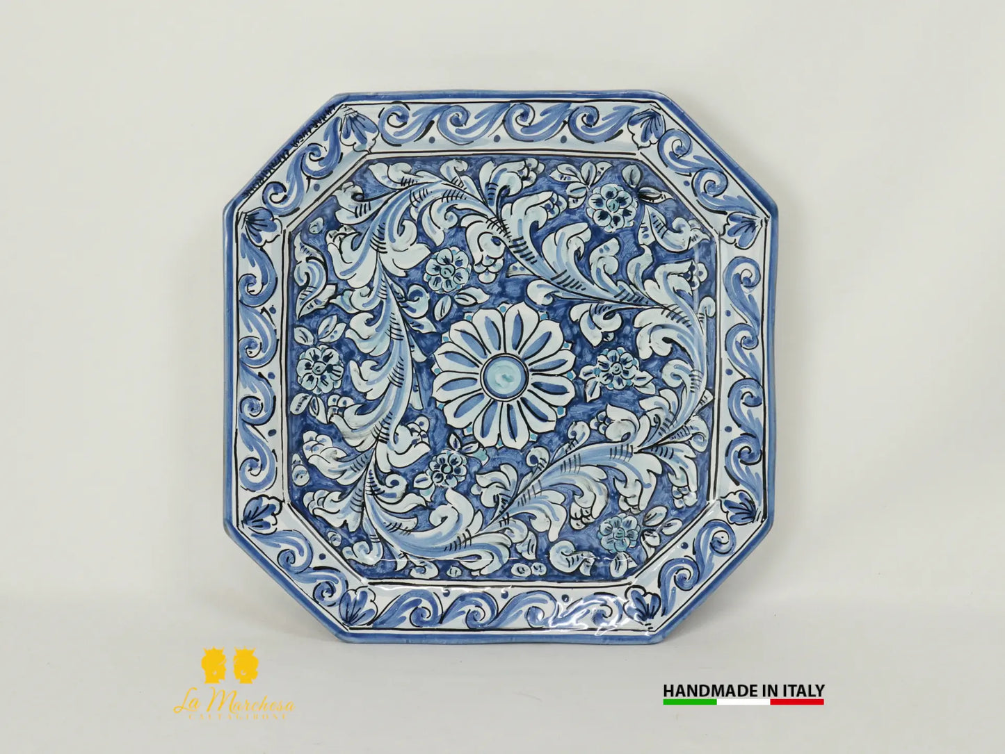 Piatto Ottagonale  in Ceramica di Caltagirone - Vari Modelli