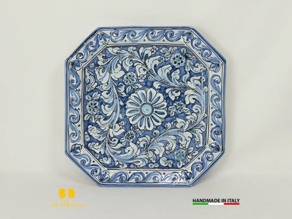 Piatto Ottagonale  in Ceramica di Caltagirone - Vari Modelli