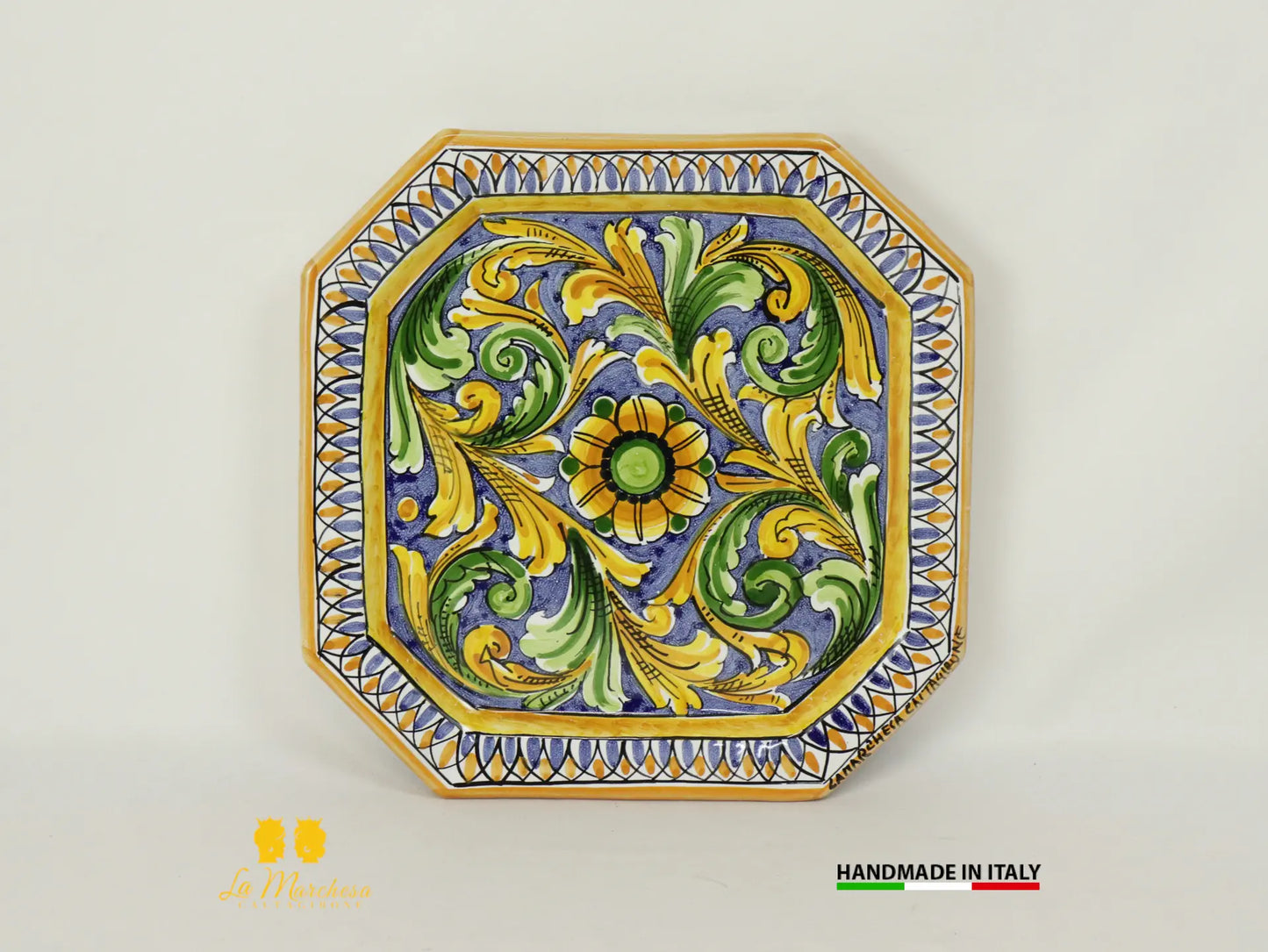 Piatto Ottagonale  in Ceramica di Caltagirone - Vari Modelli