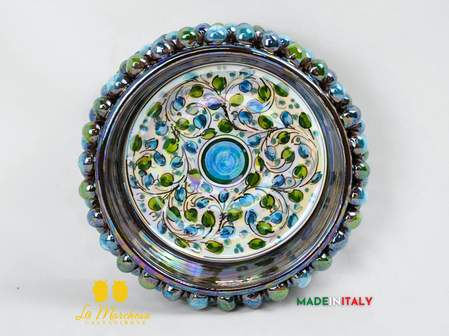 Ciotola Svuotatasche Madreperla in Ceramica di Caltagirone - Vari Modelli