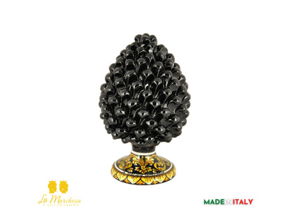 Pigna Siciliana nero in Ceramica di Caltagirone - Varie Misure4