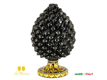 Pigna Siciliana nero in Ceramica di Caltagirone - Varie Misure4