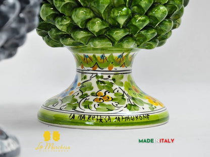 Pigna Siciliana Pennellata Decorata in Ceramica di Caltagirone - Vari Colori