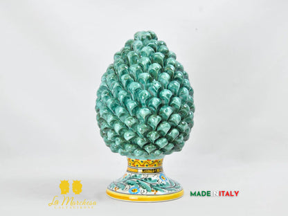 Pigna Siciliana Pennellata Decorata in Ceramica di Caltagirone - Vari Colori