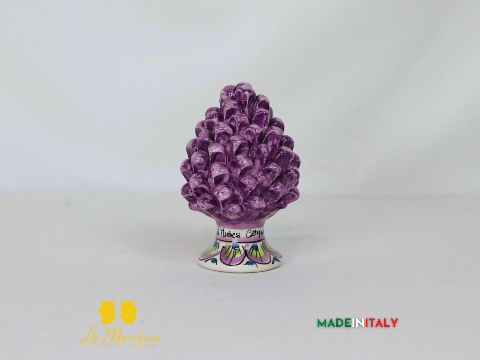 Pigna Siciliana Viola in Ceramica di Caltagirone - Varie Misure