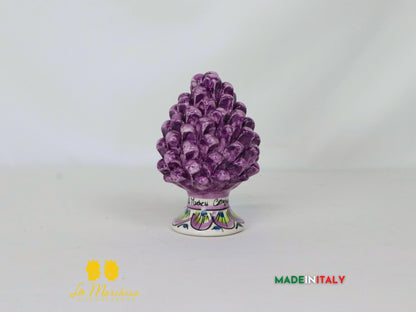 Pigna Siciliana Viola in Ceramica di Caltagirone - Varie Misure