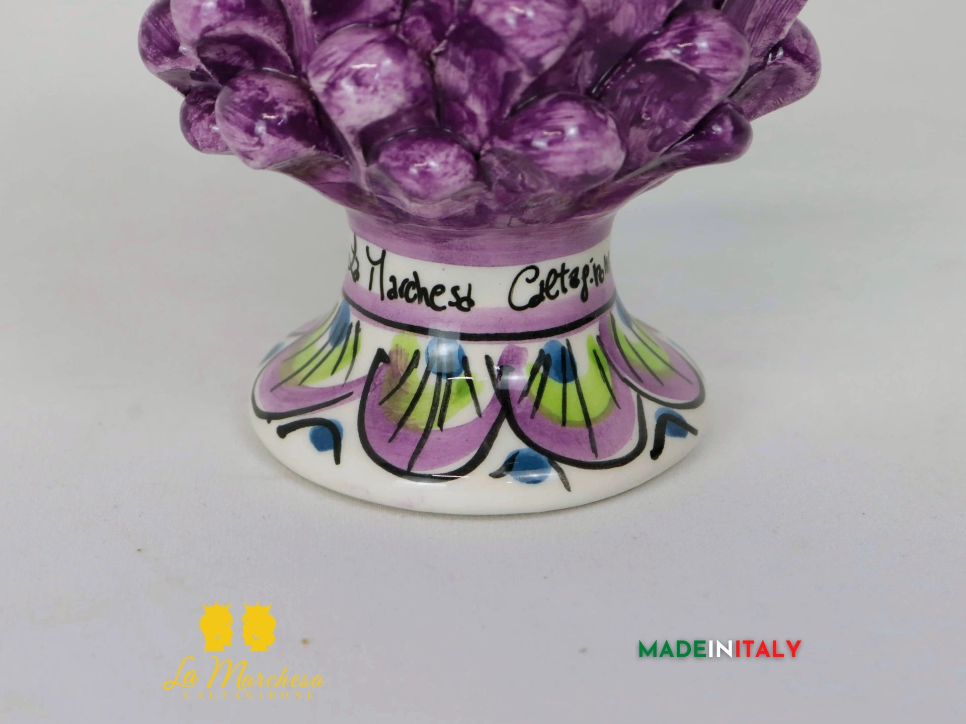 Pigna Siciliana Viola in Ceramica di Caltagirone - Varie Misure