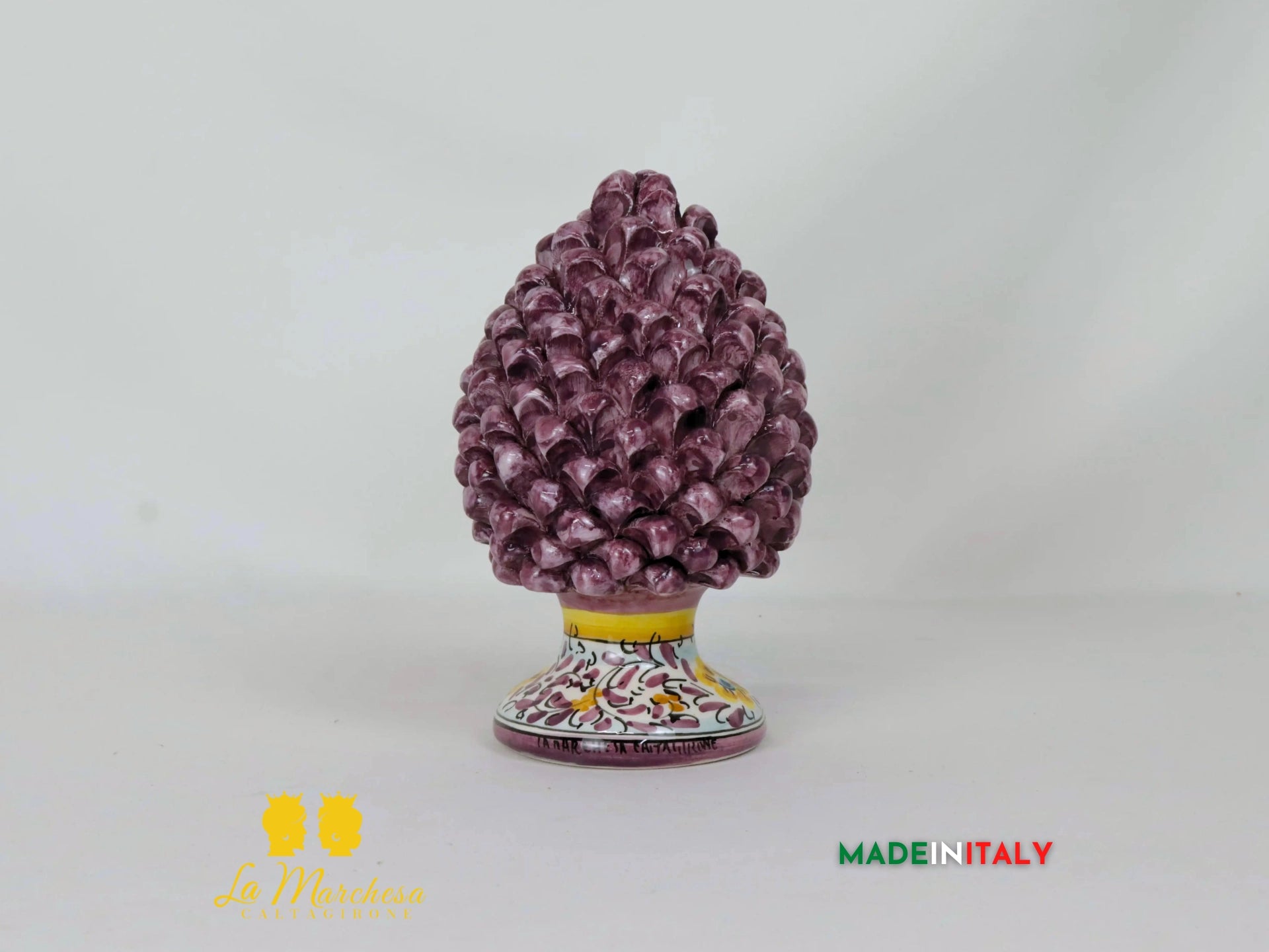 Pigna Siciliana Viola in Ceramica di Caltagirone - Varie Misure