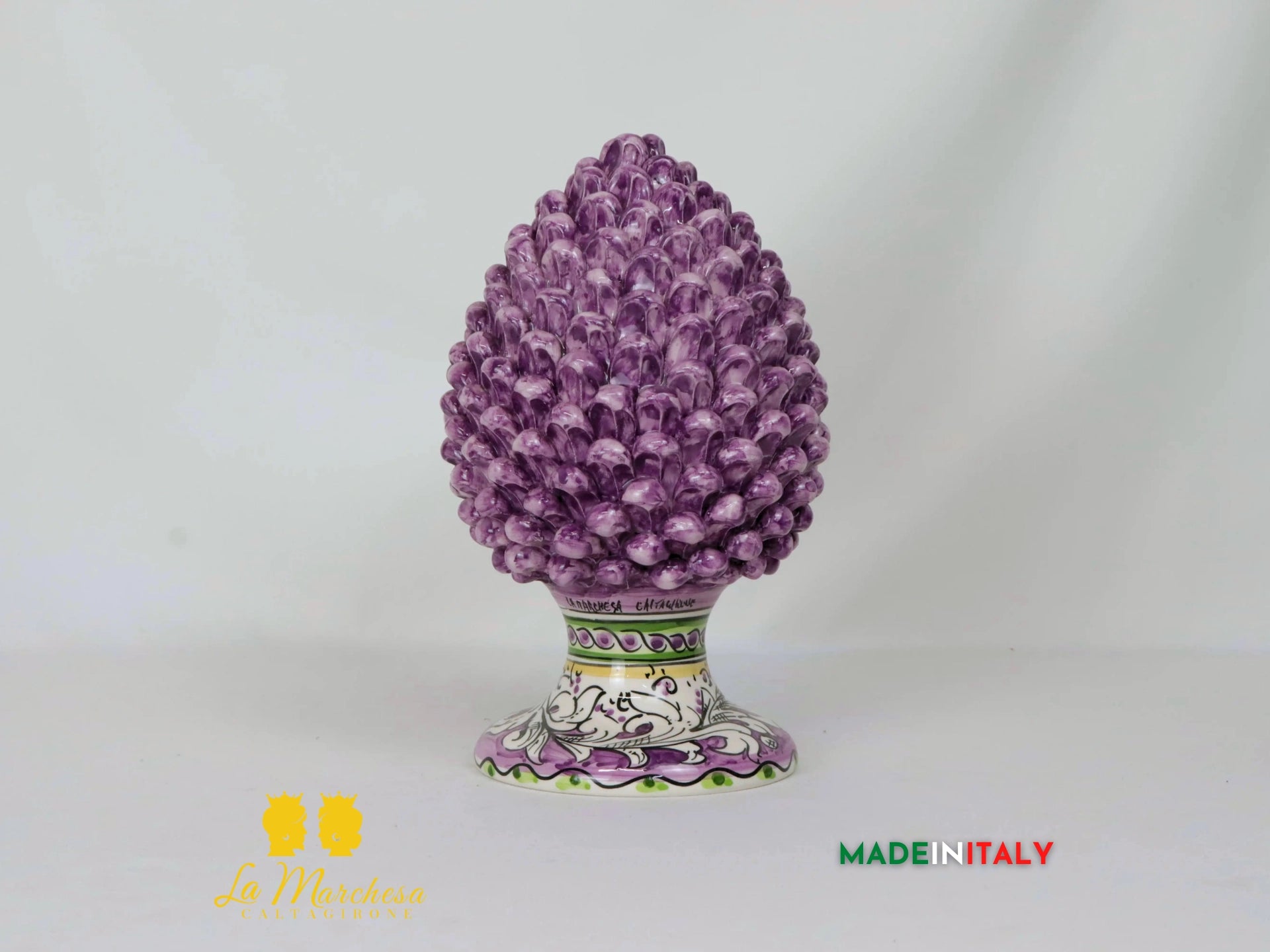 Pigna Siciliana Viola in Ceramica di Caltagirone - Varie Misure