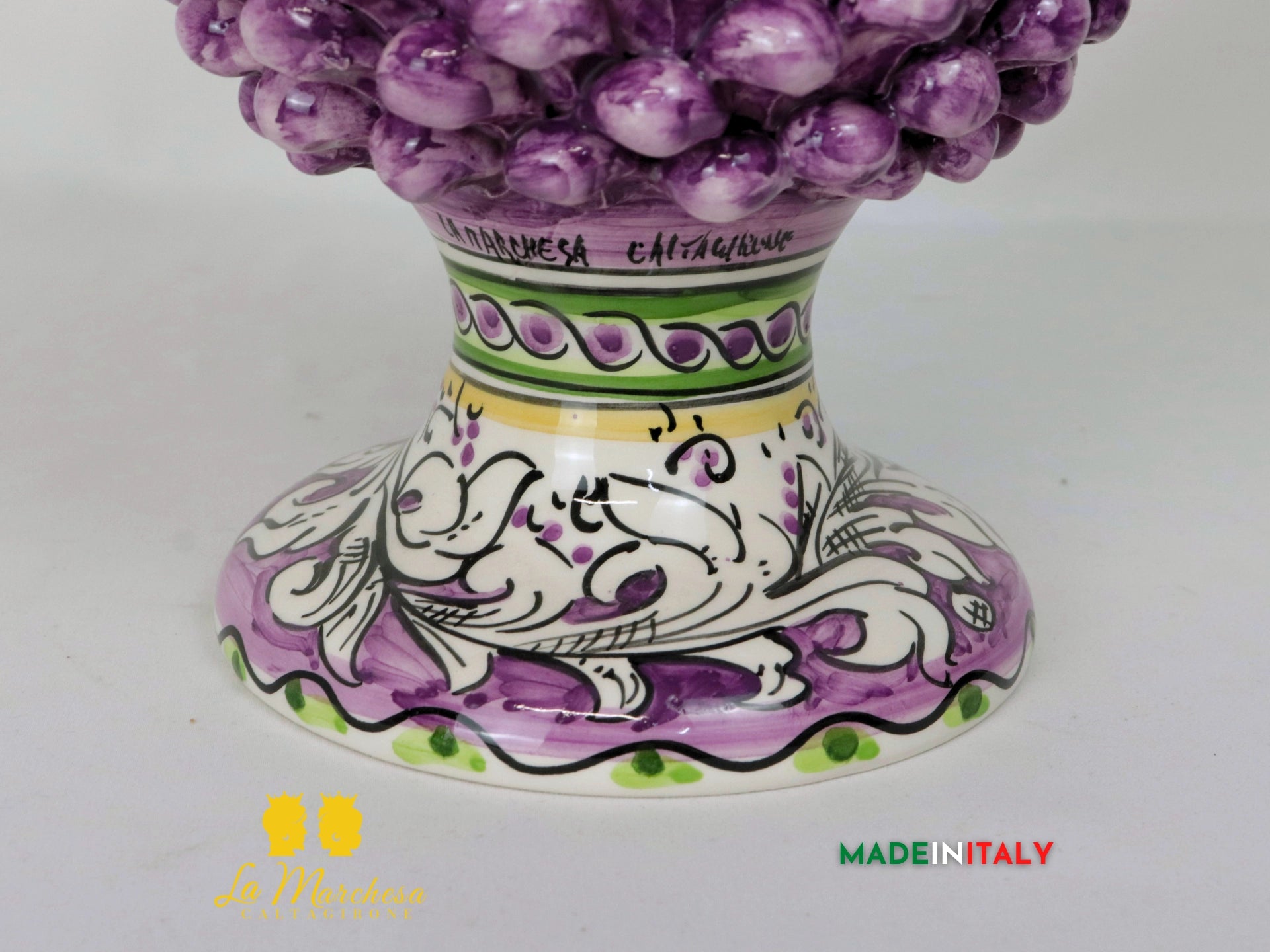 Pigna Siciliana Viola in Ceramica di Caltagirone - Varie Misure