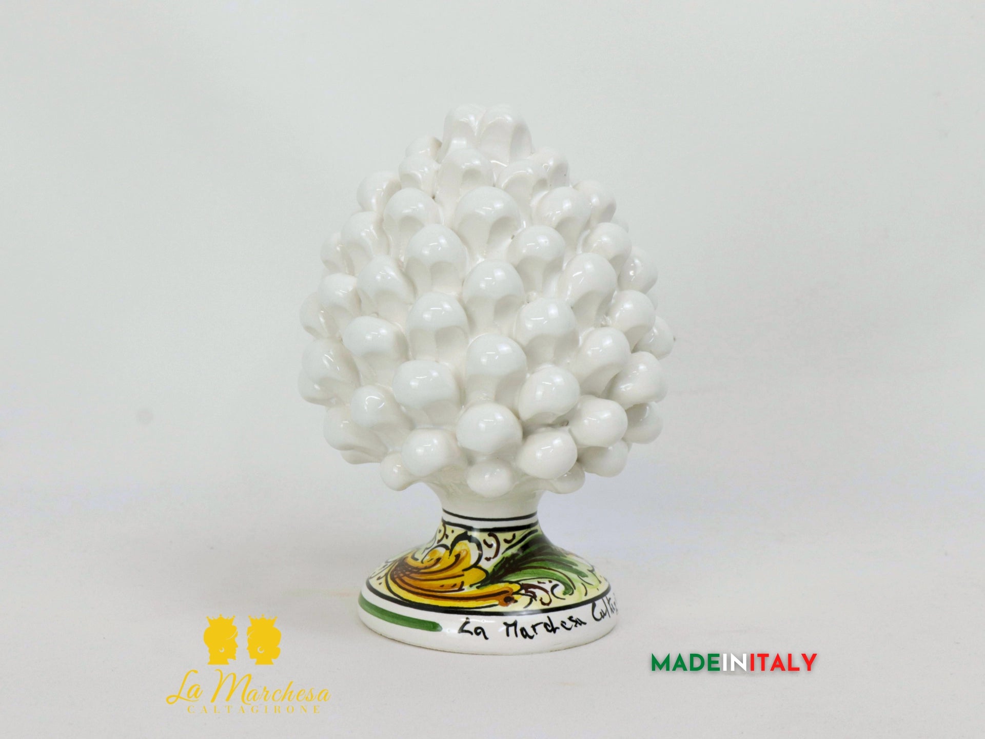 Pigna Siciliana Ceramica di Caltagirone 17cm - Vari Colori