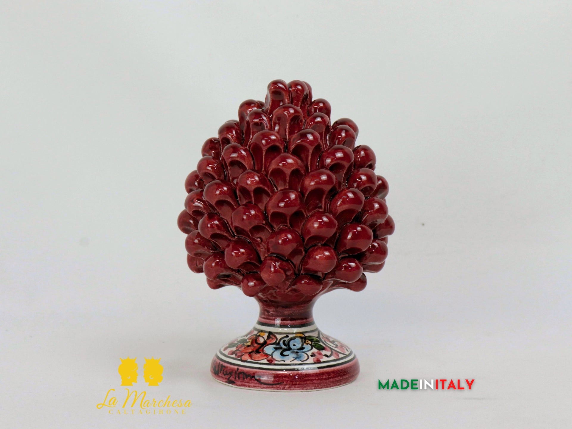 Pigna Siciliana Ceramica di Caltagirone 17cm - Vari Colori