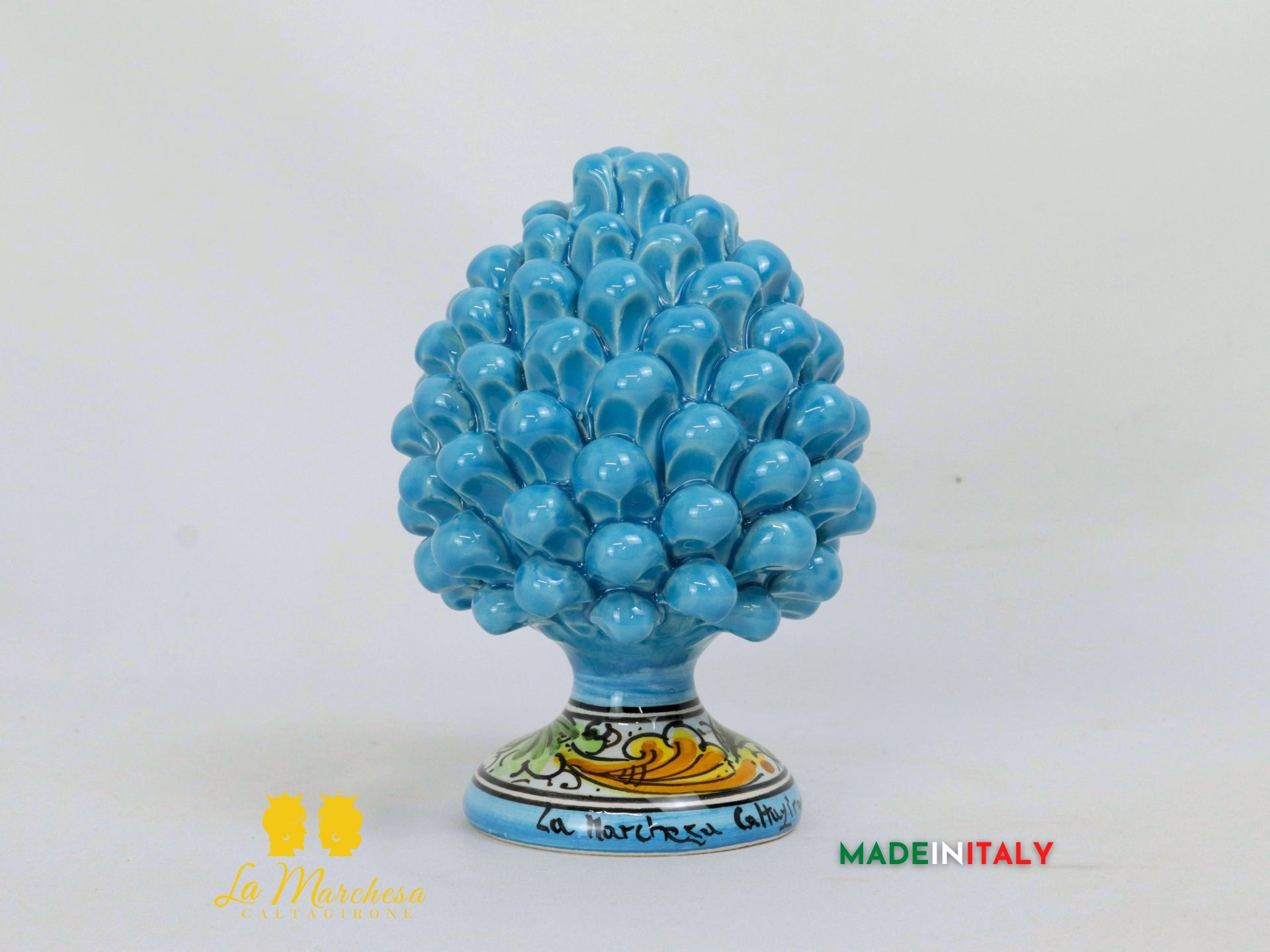 Pigna Siciliana Ceramica di Caltagirone 17cm - Vari Colori