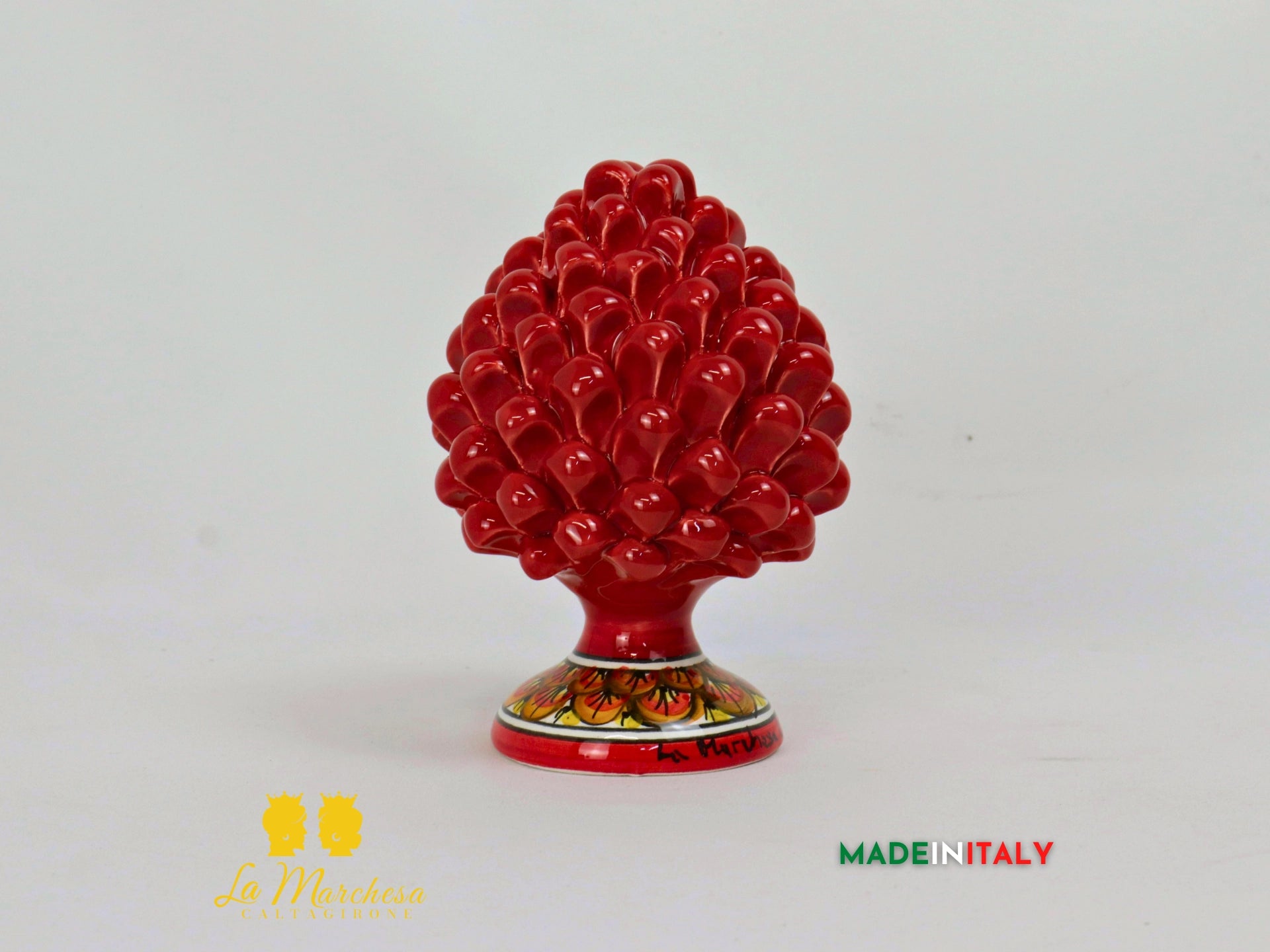 Pigna Siciliana Ceramica di Caltagirone 17cm - Vari Colori