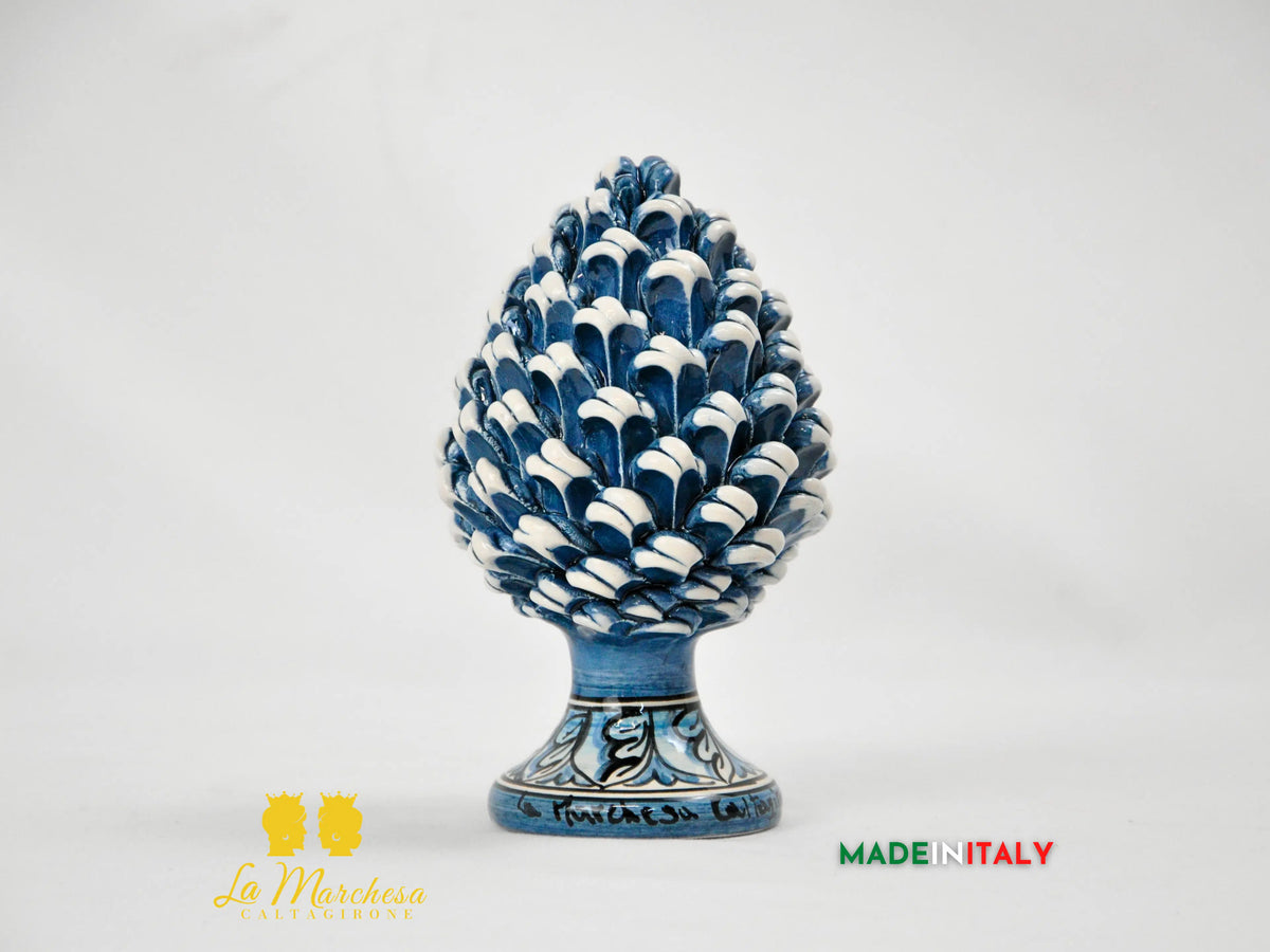 Pigna Siciliana Moderna in Ceramica di Caltagirone 16cm - Vari Colori