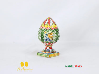 Pigna Siciliana in Ceramica di Caltagirone carretto quadri - varie misure