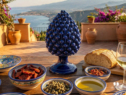 Pigna Artigianale Monocolore in Ceramica di Caltagirone 31cm - Vari Colori