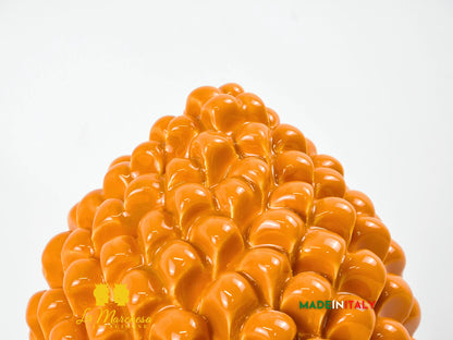 Pigna Siciliana Arancione in Ceramica di Caltagirone 26cm