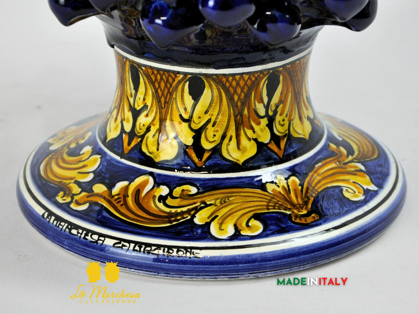 Pigna Artigianale in Ceramica di Caltagirone 40/42cm - Vari Modelli