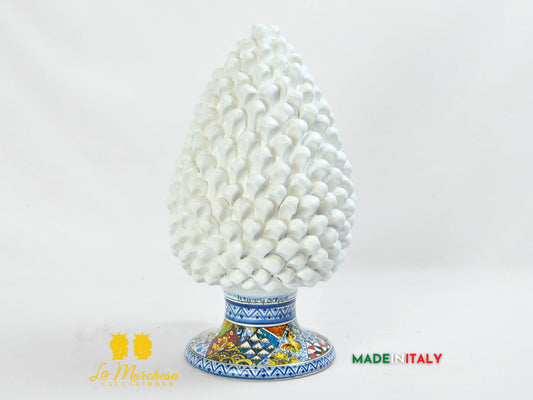 Pigna Sicilia Decoro Scalinata in Ceramica di Caltagirone 41cm