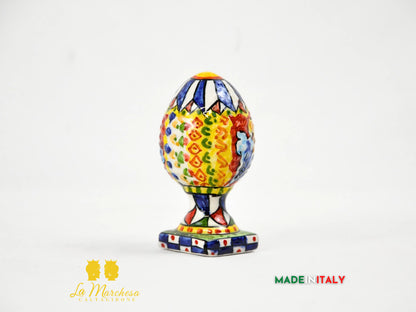 Pigna Siciliana Carretto Quadri in Ceramica di Caltagirone - Varie Misure