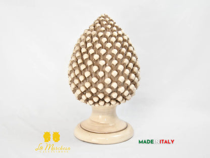 Pigna Siciliana in Ceramica di Caltagirone Artigianale Monocolore 41cm - Vari colori