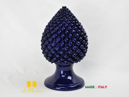 Pigna Siciliana in Ceramica di Caltagirone Artigianale Monocolore 41cm - Vari colori