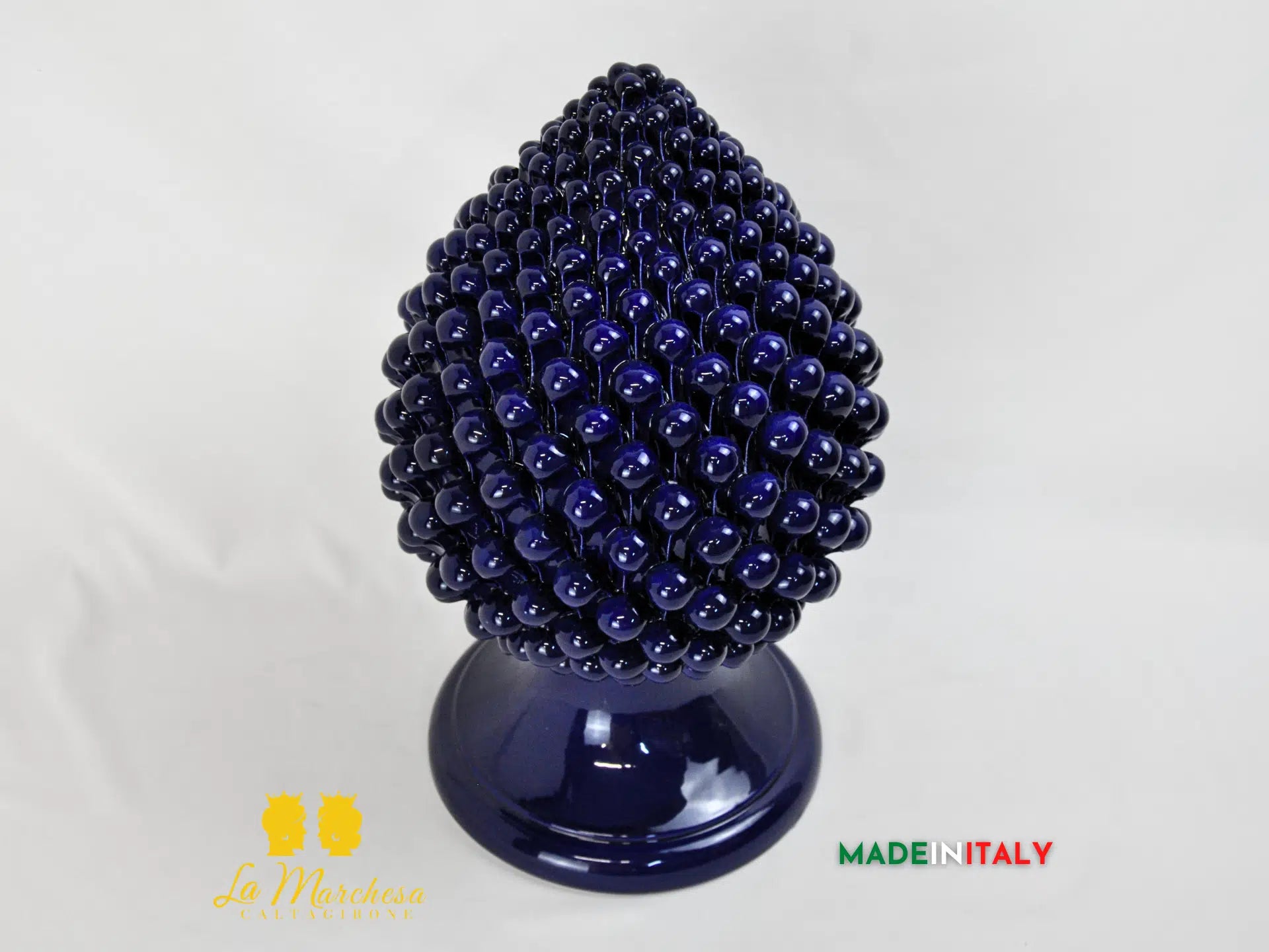 Pigna Siciliana in Ceramica di Caltagirone Artigianale Monocolore 41cm - Vari colori