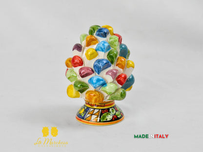 Pigna Siciliana in Ceramica di Caltagirone Chicchi Multicolore