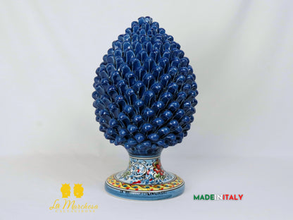 Pigna Siciliana in Ceramica di Caltagirone Decorata 41cm - Vari Colori