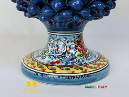 Pigna Siciliana in Ceramica di Caltagirone Decorata 41cm - Vari Colori