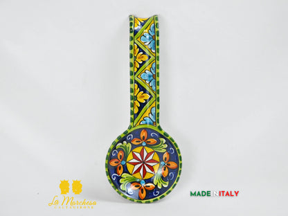 Poggia Mestolo in Ceramica di Caltagirone 29cm- Vari Decori