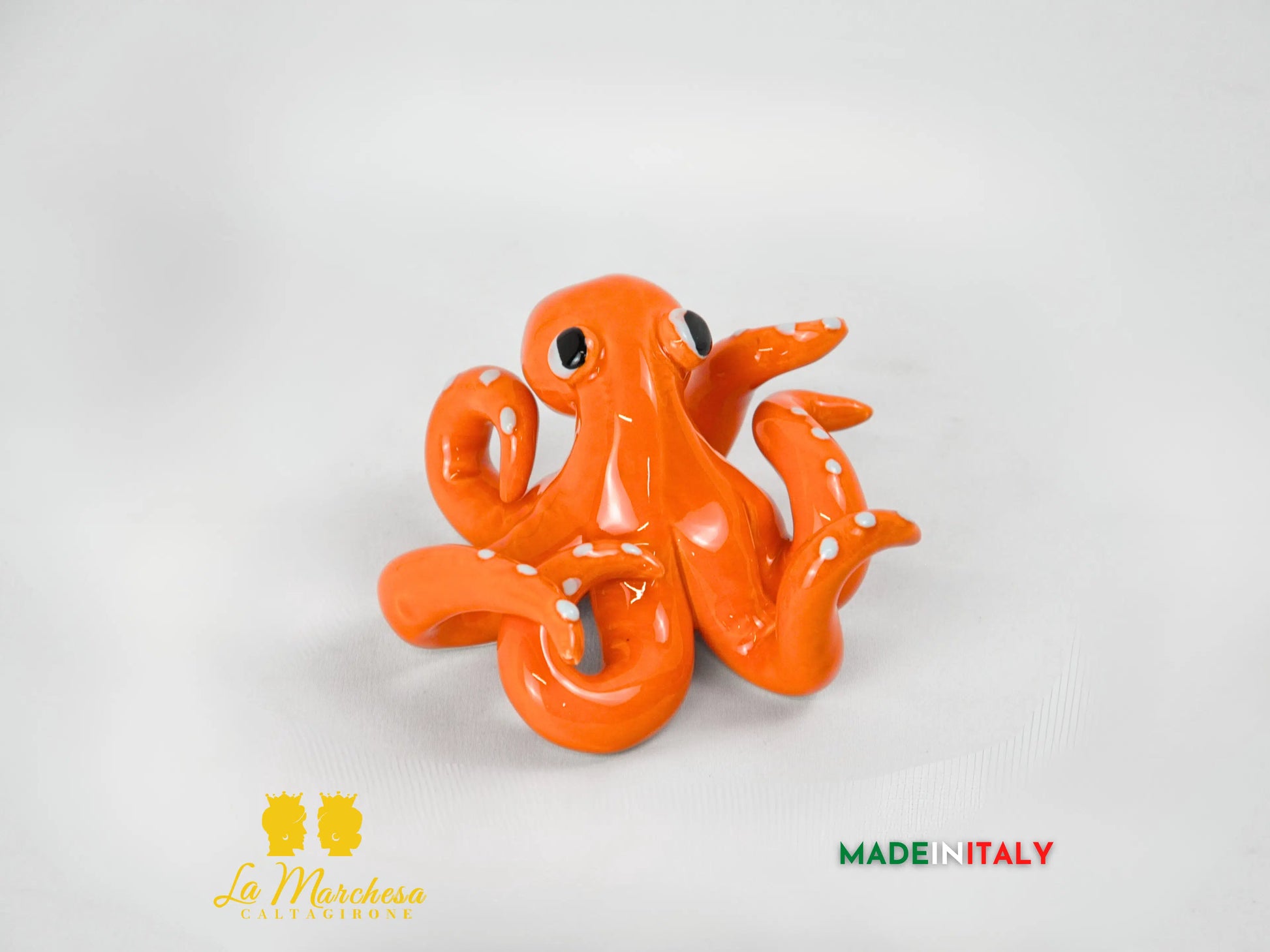 Polipetto Colorato in Ceramica di Caltagirone 11cm - Vari Colori