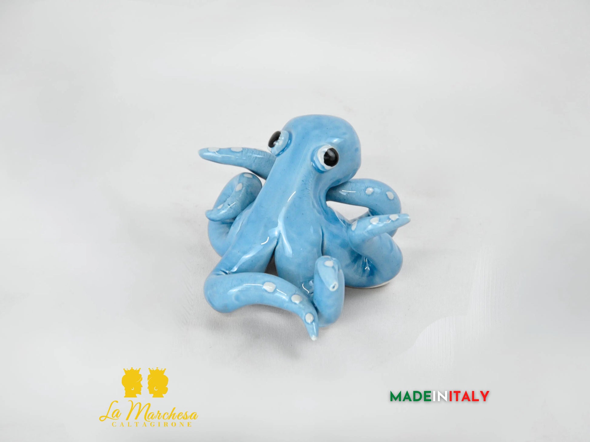 Polipetto Colorato in Ceramica di Caltagirone 11cm - Vari Colori