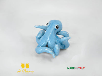 Polipetto Colorato in Ceramica di Caltagirone 11cm - Vari Colori