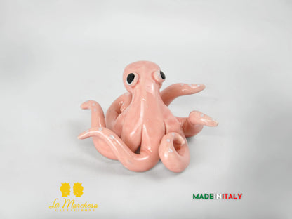 Polipetto Colorato in Ceramica di Caltagirone 11cm - Vari Colori