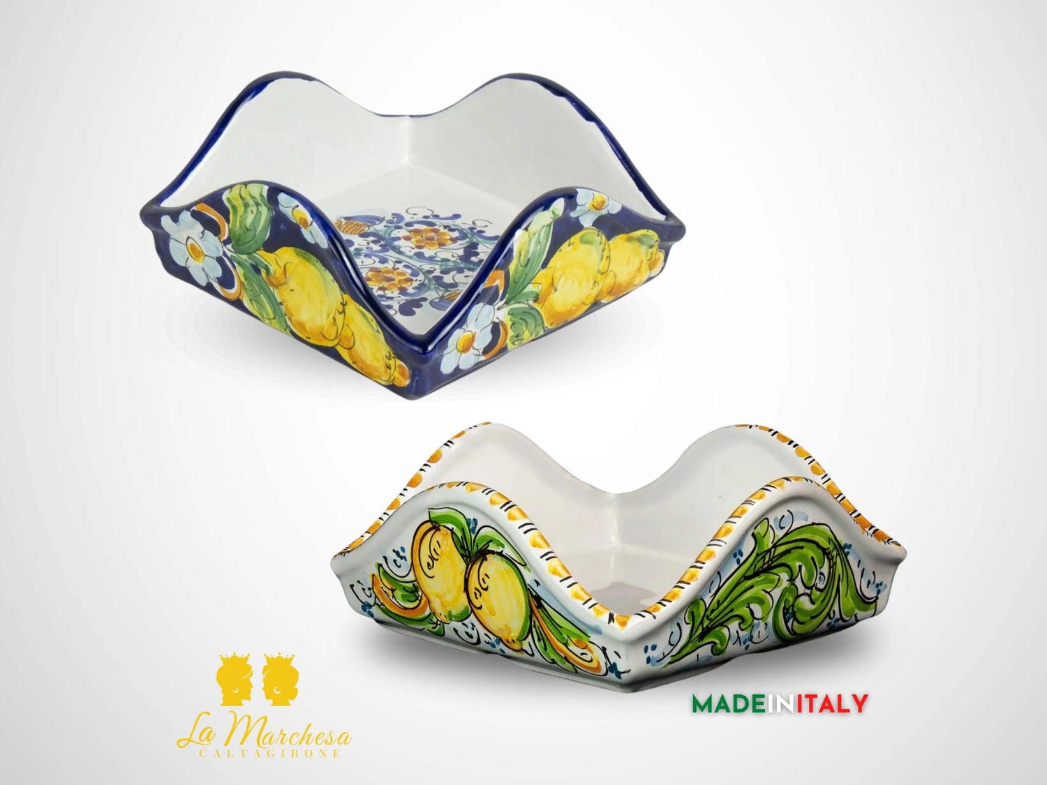 Porta Fazzoletti in Ceramica di Caltagirone - Vari Modelli