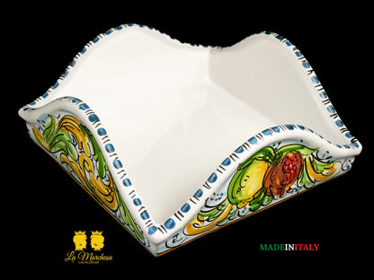Portatovaglioli in ceramica di Caltagirone