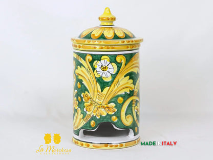 Porta Cialde Ornato in Ceramica di Caltagirone 25cm - Vari Decori