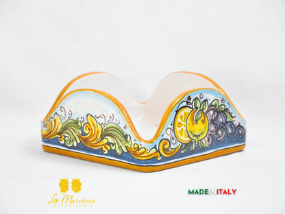 Porta fazzoletti in Ceramica di Caltagirone