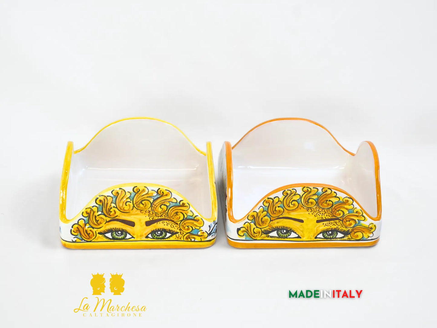 Porta Tovaglioli in Ceramica di Caltagirone