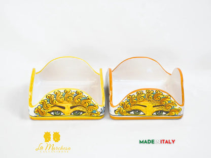 Porta Tovaglioli in Ceramica di Caltagirone
