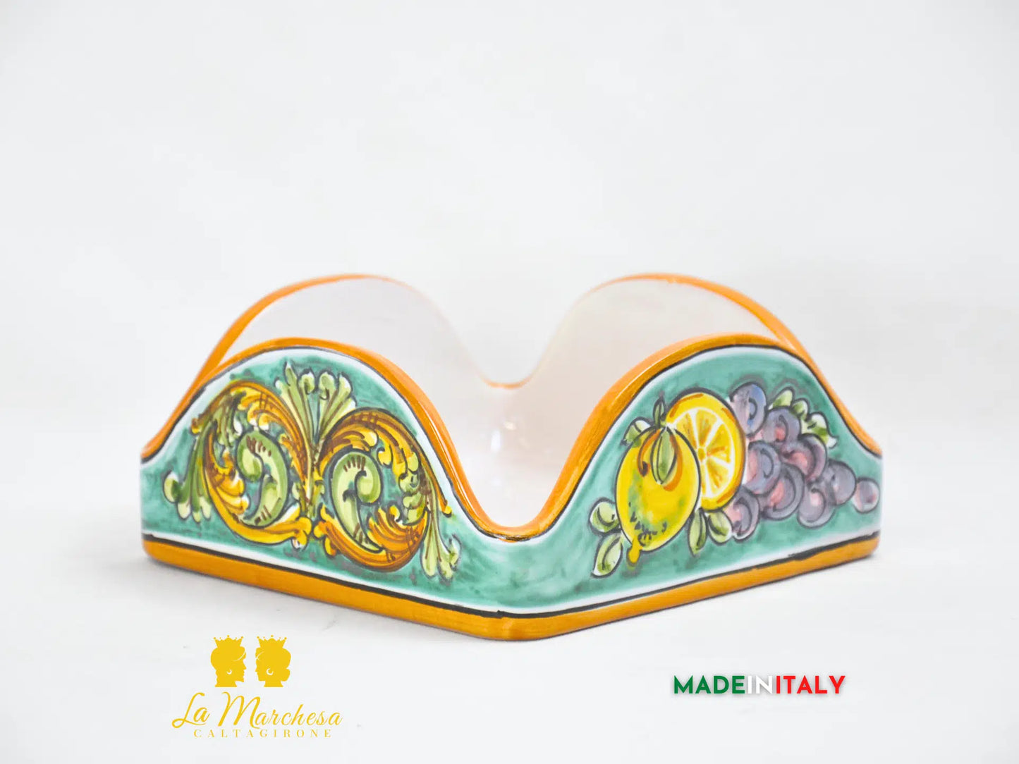 Porta Tovaglioli in Ceramica di Caltagirone