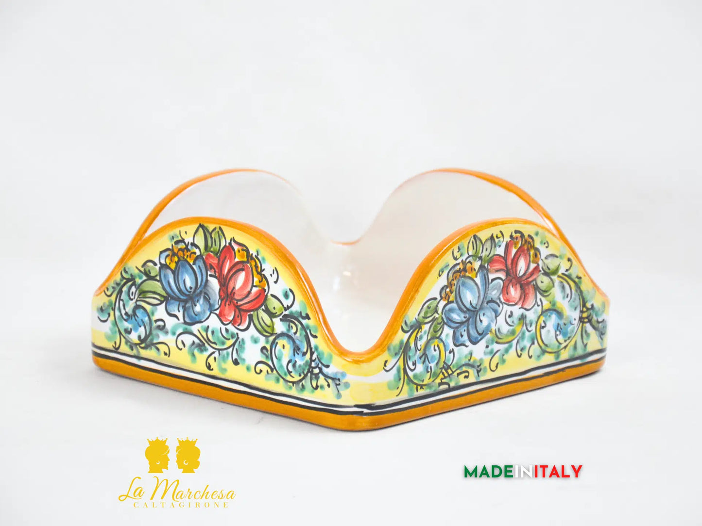 Porta Tovaglioli in Ceramica di Caltagirone