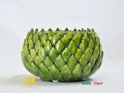 Portavaso Ciotola Carciofo in Ceramica di Caltagirone