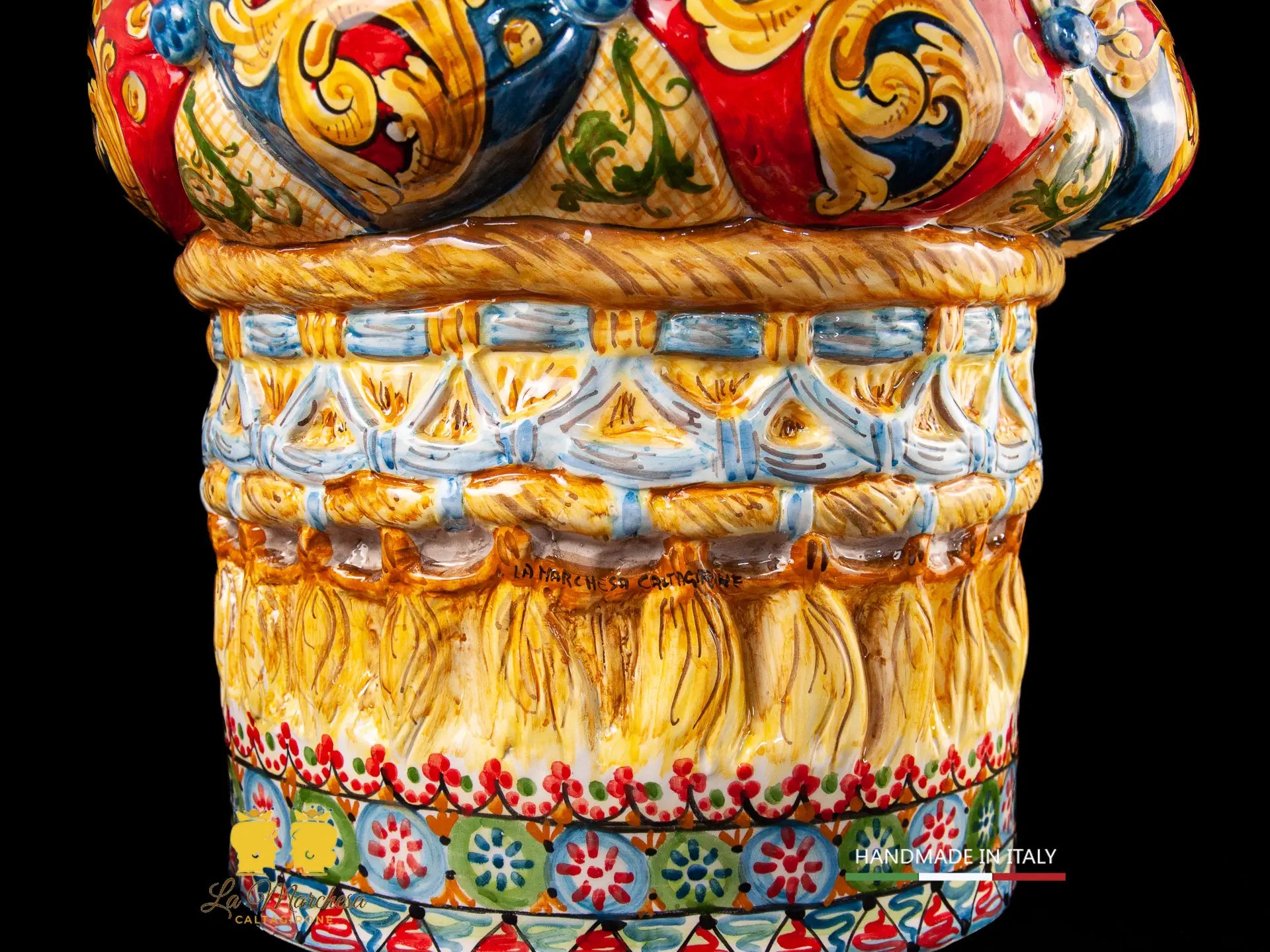 Pouf in Ceramica di Caltagirone design 45cm