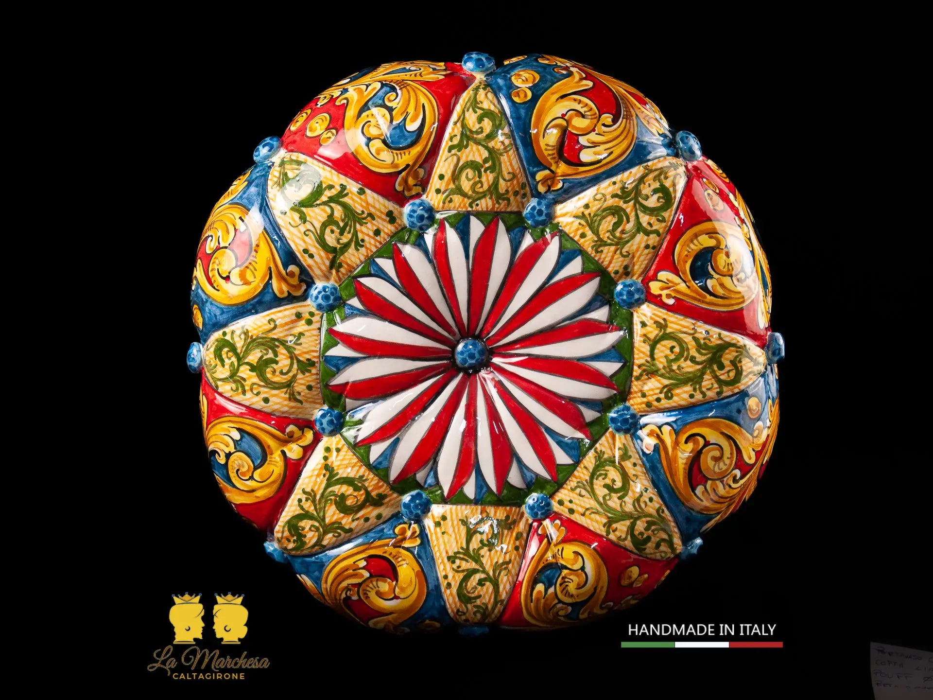 Pouf in Ceramica di Caltagirone design 45cm