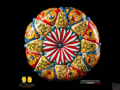 Pouf in Ceramica di Caltagirone design 45cm